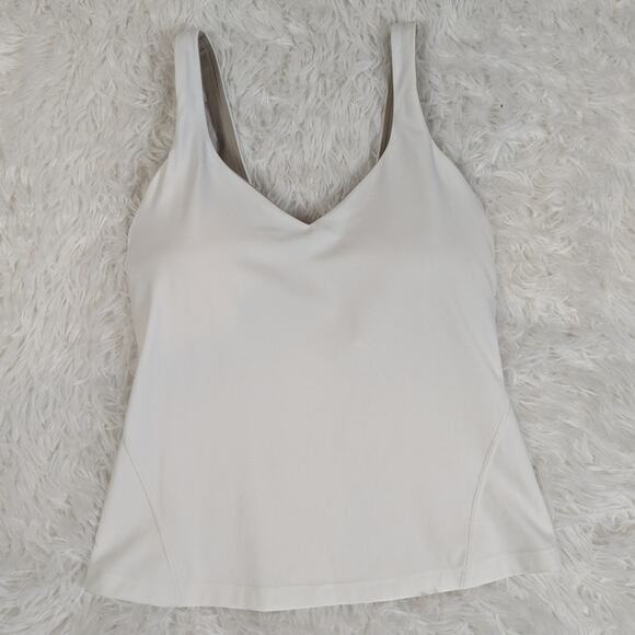 Lululemon Align Waist-Length Tank Top White Size 4 - Picture 6 of 8